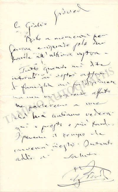 Autograph Letter Signed (No Date)