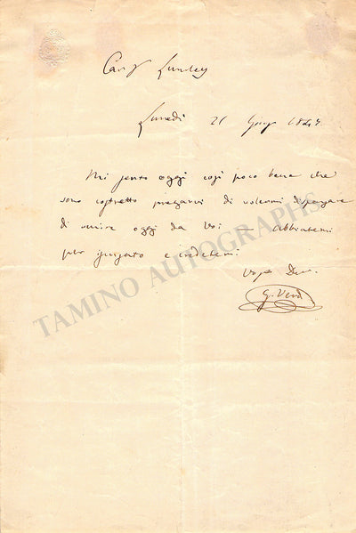 Autograph Note Signed (1847)