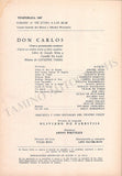 Jones, Gwyneth - Hines, Jerome - Signed Program Don Carlos 1967