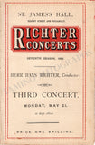 Richter, Hans - Concert Program London 1883