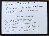 Busser, Henri - Set of 6 Autograph Letters Signed