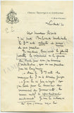 Hirschmann, Henri - Autograph Letter Signed