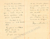 Rabaud, Henri - Set of 2 Autograph Letters Signed 1917 & 1929