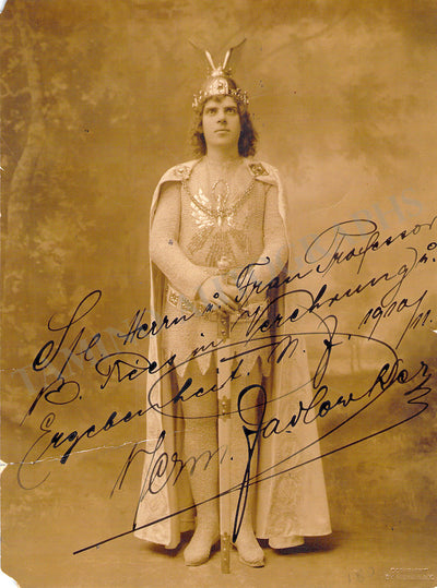 Jadlowker, Hermann - Signed  Photograph in Konigskinder