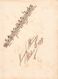 Lazaro, Hipolito - Stracciari, Riccardo - Signed Album Page with Music Quotes 1917