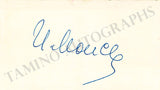 Moiseyev, Igor - Signed Visiting Card