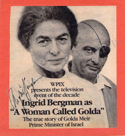 Signed Clip Ad "A Woman Called Golda"