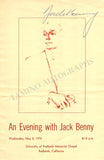 Benny, Jack - Signed Program 1974