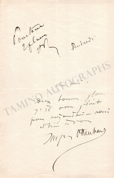 Autograph Note Signed (I)