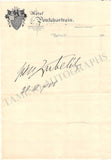 Kubelik, Jan - Signed Page 1908 & Signed Photo