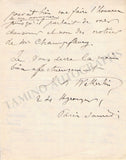 Weckerlin, Jean-Baptiste - Autograph Letter Signed