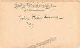 Sousa, John Philip - Autograph Musical Quote + Photo