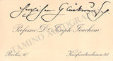 Joachim, Joseph - Set of 2 Cards & Signature Cut