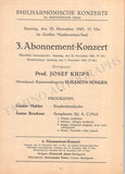 Krips, Joseph - Set of 15 Concert Programs Vienna 1937-1966