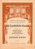 Krips, Joseph - Set of 15 Concert Programs Vienna 1937-1966