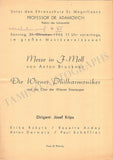 Krips, Joseph - Set of 15 Concert Programs Vienna 1937-1966