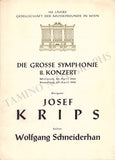 Krips, Joseph - Set of 15 Concert Programs Vienna 1937-1966