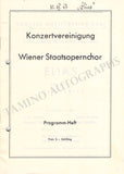 Krips, Joseph - Set of 15 Concert Programs Vienna 1937-1966