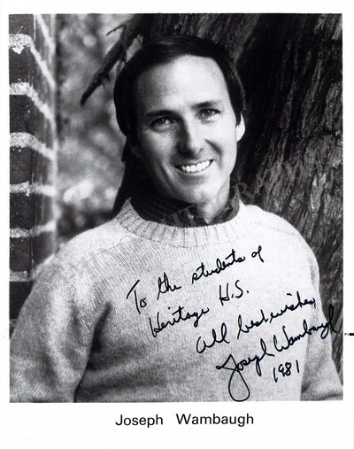 Wambaugh, Joseph - Signed Photograph 1981