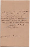 De Reszke, Josephine - Set of 2 Autograph Letters Signed