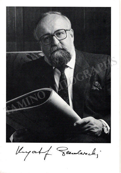 Penderecki, Krzysztof - Signed Brochure 1993