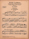 Ascher, Leo - Signed Score Bruder Leichtsinn 1918