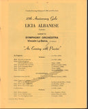 Albanese, Licia - Signed Program Booklet