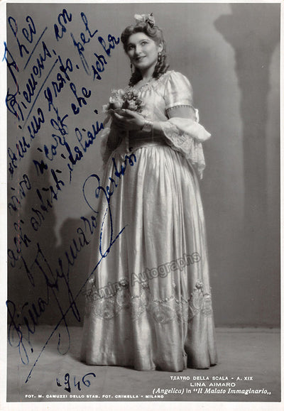 AIMARO, Lina (Various Autographs)