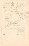 Obin, Louis-Henri - Autograph Letter Signed