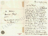 Loiseau de Persuis, Louis-Luc - Autograph Letter Signed 1819