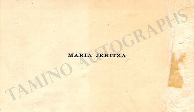 Jeritza, Maria (I)