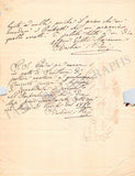 Barbieri-Nini, Marianna - Autograph Letter Signed 1849