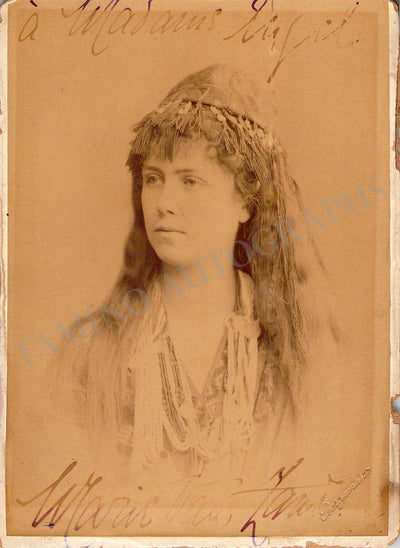 Van Zandt, Marie  - Signed Cabinet Photograph