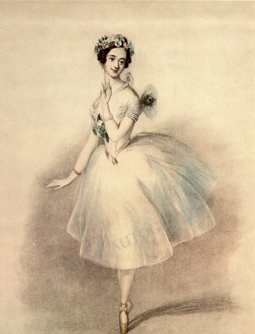 Marie Taglioni Plates Lithographs La Sylphide – Tamino