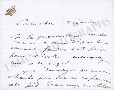 Autograph Letter Signed (IV)