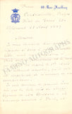 Marchesi, Mathilde - Autograph Letter Signed 1887