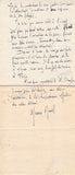 Ravel, Maurice - Autograph Letter Signed 1916