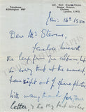 Harrison, May - Autograph Note Signed 1950