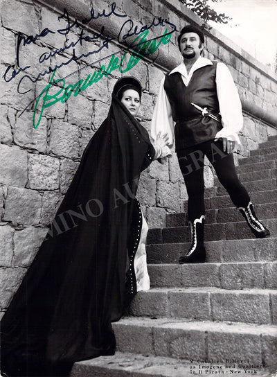 Caballé, Montserrat - Martí, Bernabe - Double Signed Photograph in Il Pirata