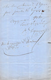 Levasseur, Nicolas - Autograph Letter Signed 1857 & Print