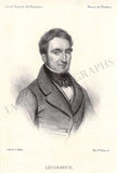 Levasseur, Nicolas - Autograph Letter Signed 1857 & Print