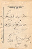 Nijinsky, Vaslav - Diaghilev, Sergei - Ansermet, Ernest - Signed Page 1916