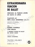 Fontenla, Norma - Signed Program Buenos Aires 1971