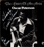 Peterson, Oscar - Signed LP Sleeve "The History of an Artist"