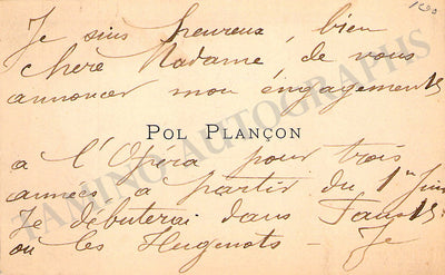 Plancon, Pol (I)