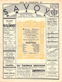 Royal Opera House Covent Garden - Set of 21 Opera Programs 1925-1937