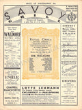 Royal Opera House Covent Garden - Set of 21 Opera Programs 1925-1937