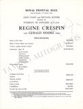 Crespin, Regine - Signed Program London 1960s