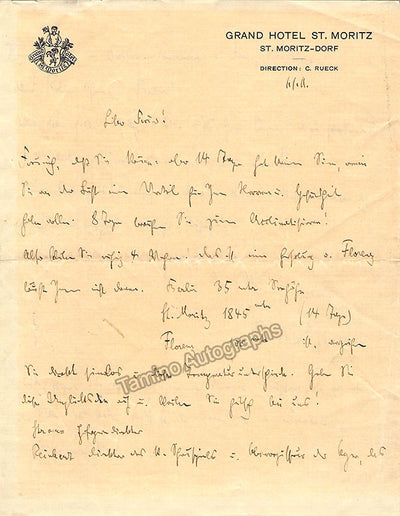 Autograph Letter Signed (1911)