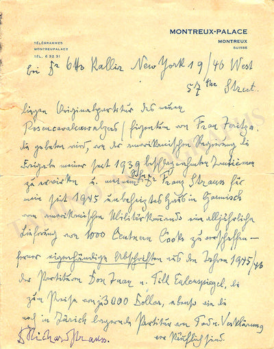 Autograph Letter Signed (1940s)